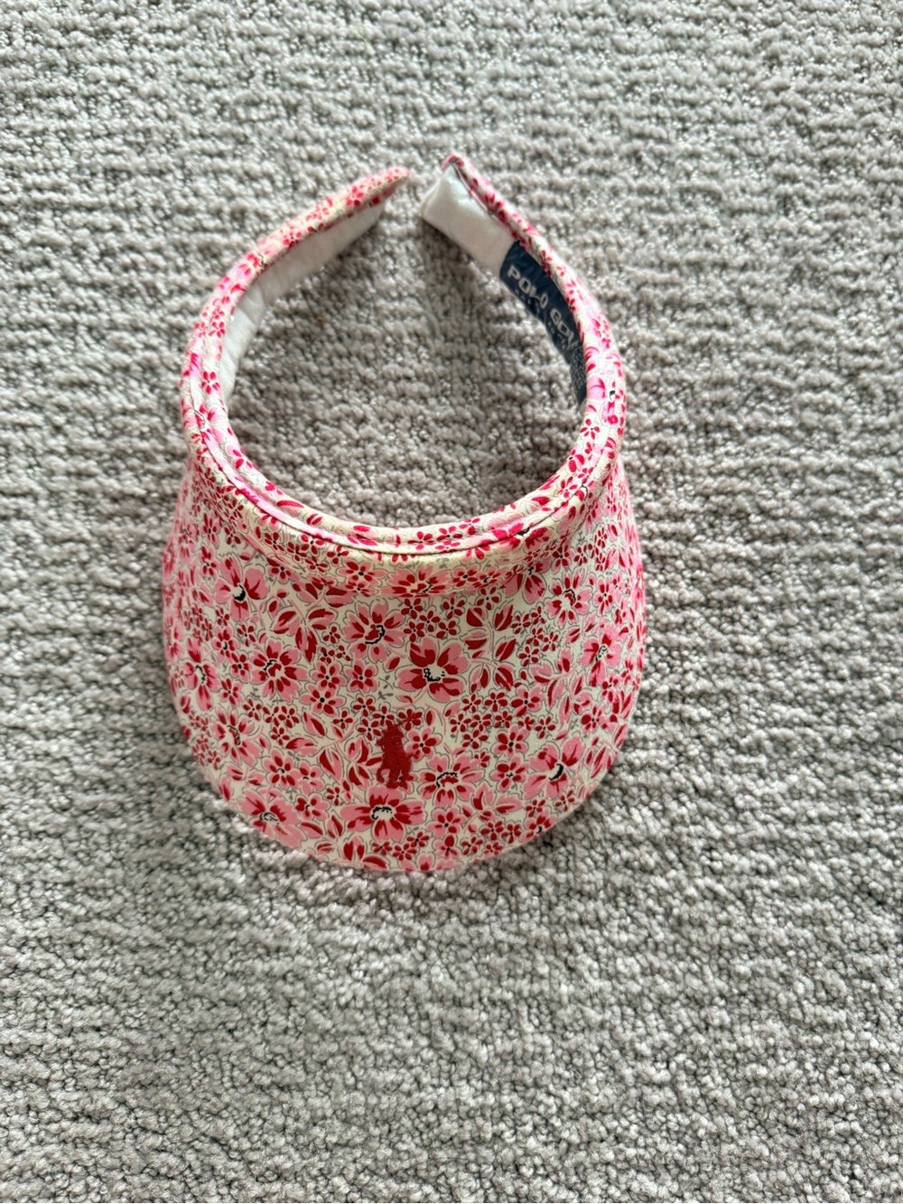 Polo by Ralph Lauren Red and White Floral  Visor